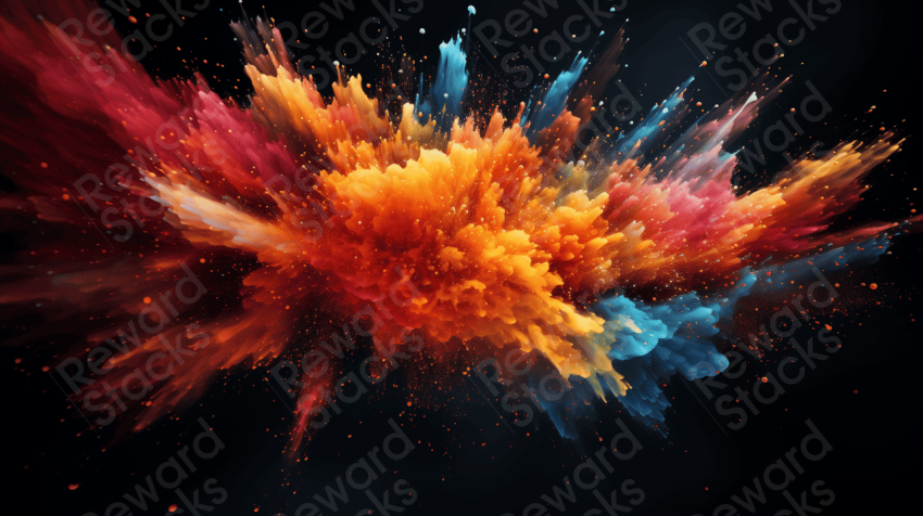 Colored particles background