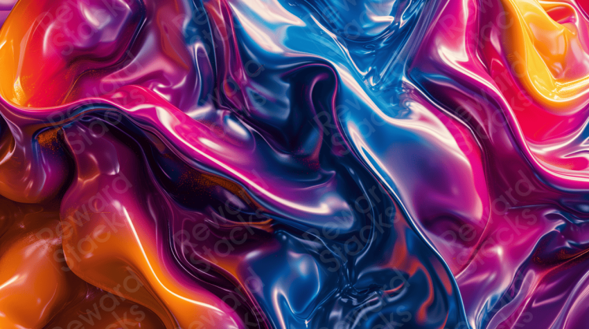 3D abstract liquid background