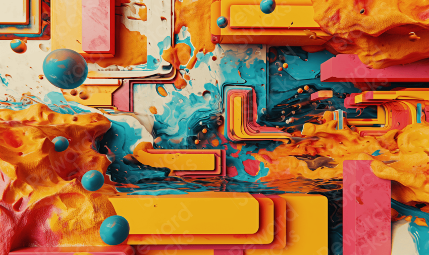 Colorful background 3d abstract