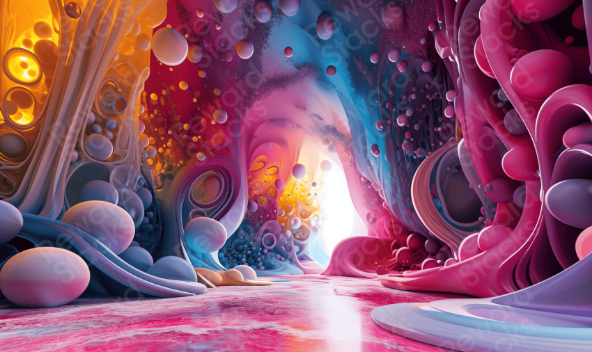 Colorful 3D abstract background