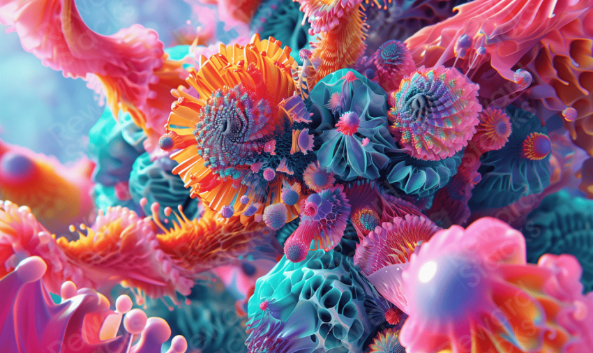 Colorful 3D background
