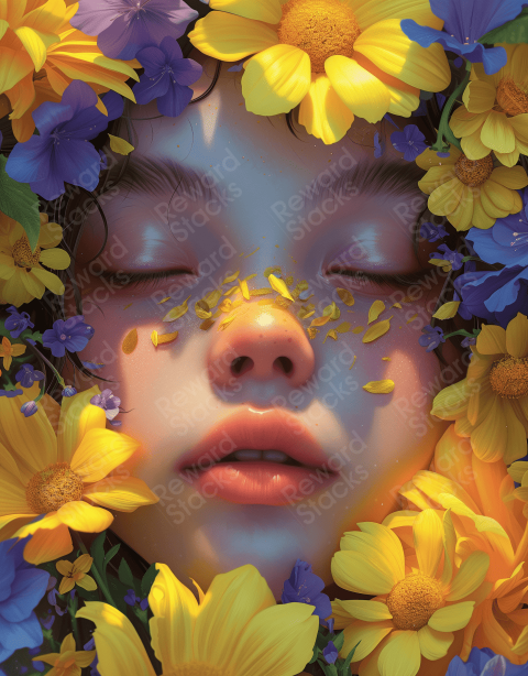 Girl in Flower