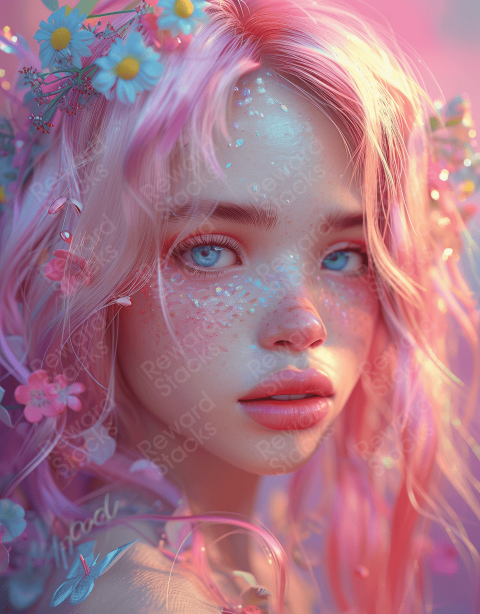 Cute Baby Pink Elf