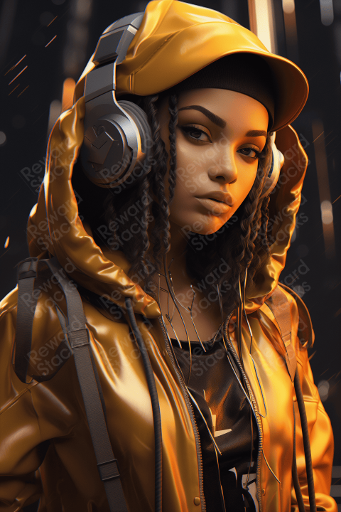Graphic art girl