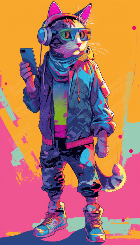Cartoon cat character