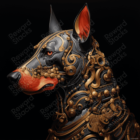 Metallic Sculpting Doberman