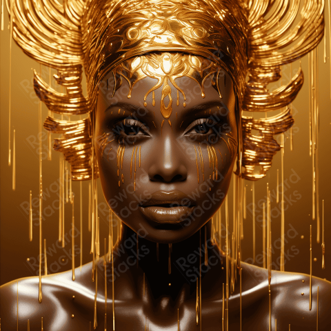 Ggirl in gold
