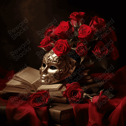 Mask and ed roses