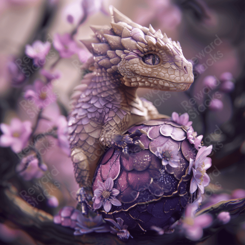 Adorable baby dragon