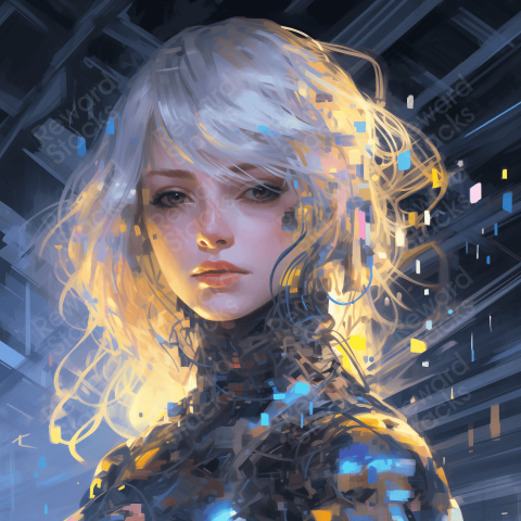 Artists Girl Poster