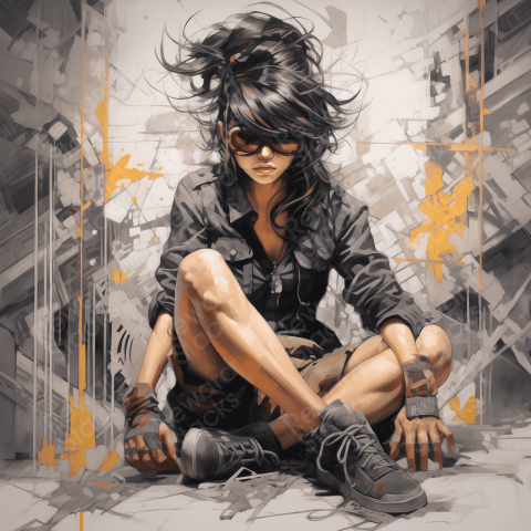 Full color cyberpunk