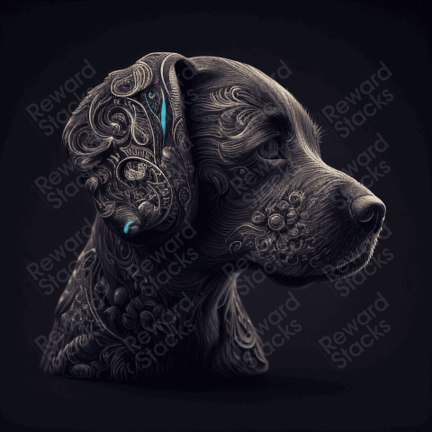 Creative lines Dog