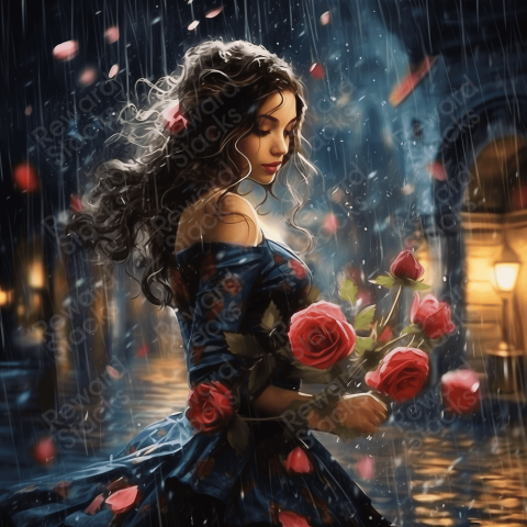 Girl in the rain