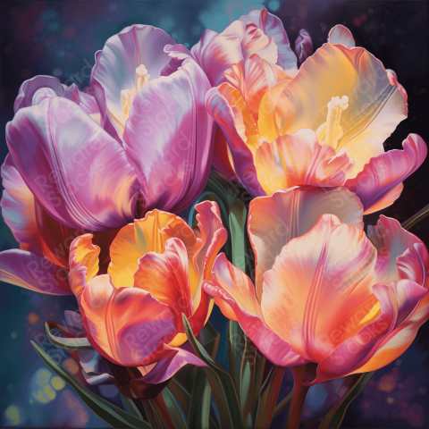 Poster Tulips Creative