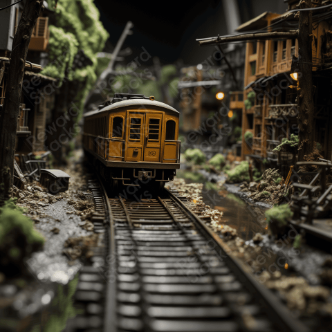 Miniature model train