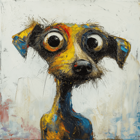Portrait of a scruffy